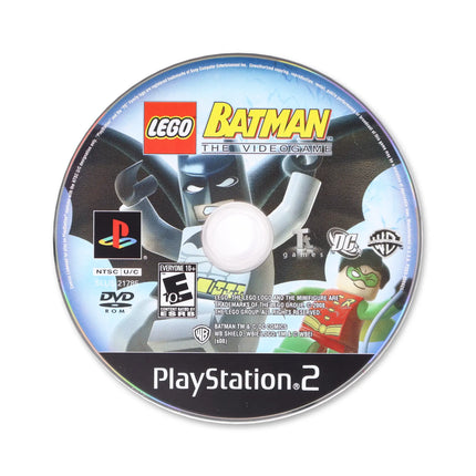 LEGO Batman The Videogame for Sony PlayStation 2 - Disc front with label - Game only.
