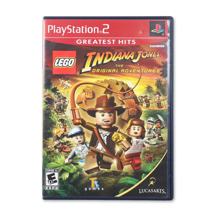 LEGO Indiana Jones The Original Adventures [Greatest Hits] for Sony PlayStation 2 - Case front cover - Complete in box or case and game.