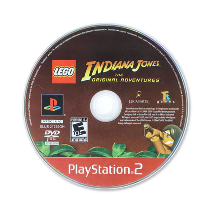 LEGO Indiana Jones The Original Adventures [Greatest Hits] for Sony PlayStation 2 - Disc front with label - Game only.