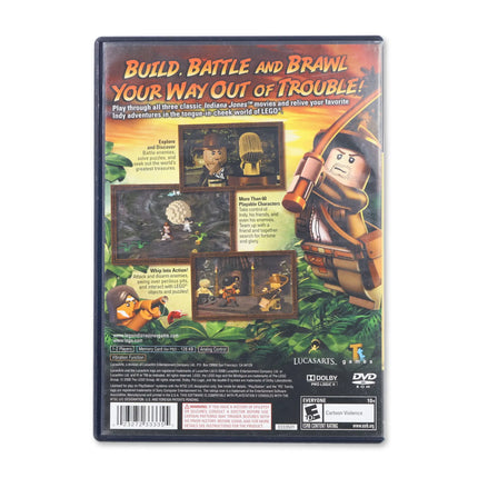 LEGO Indiana Jones The Original Adventures for Sony PlayStation 2 - Case back cover - Product gallery.