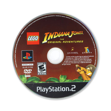 LEGO Indiana Jones The Original Adventures for Sony PlayStation 2 - Disc front with label - Game only.