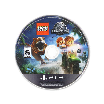 LEGO Jurassic World for PlayStation 3 - Cartridge front with label - Game only.