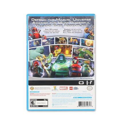 LEGO Marvel Super Heroes for Wii U - Box back - Product gallery.