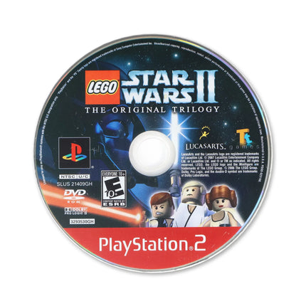 LEGO Star Wars II Original Trilogy [Greatest Hits] for Sony PlayStation 2 - Disc front with label - Game only.