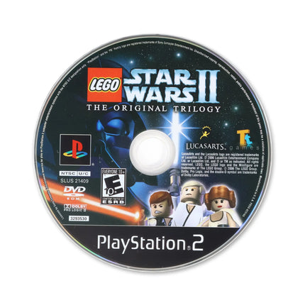 LEGO Star Wars II Original Trilogy for Sony PlayStation 2 - Disc front with label - Game only.