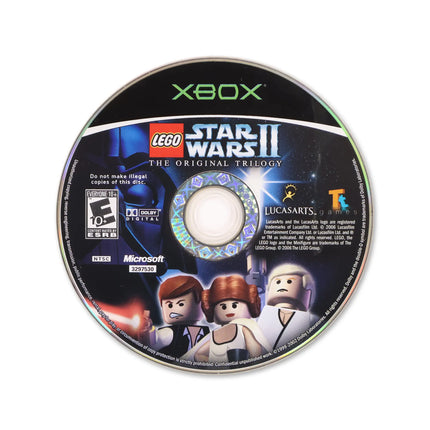 LEGO Star Wars II Original Trilogy for Microsoft Xbox - Disc front with label - Game only.