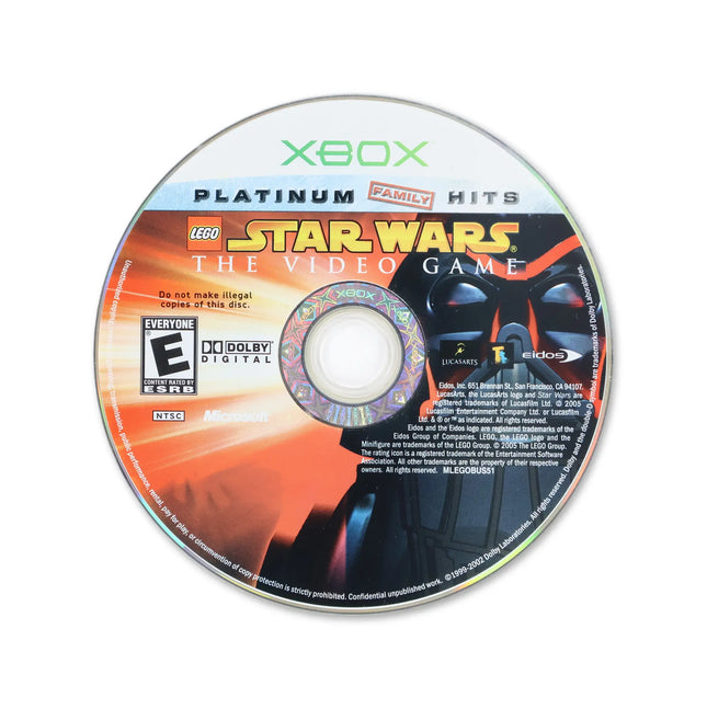 LEGO Star Wars [Platinum Hits] for Microsoft Xbox - Disc front with label - Game only.