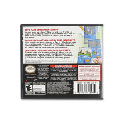 Learn Geography for Nintendo DS - Box back - Product gallery.
