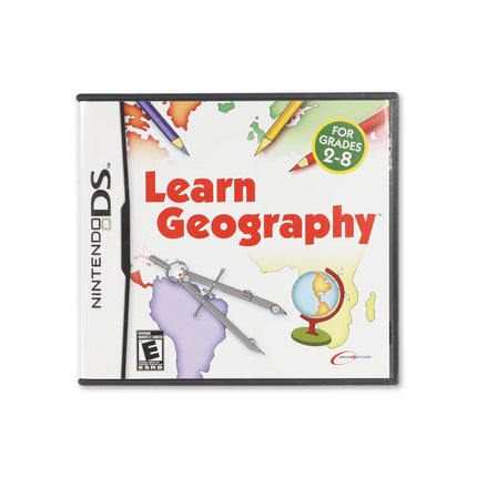 Learn Geography for Nintendo DS - Box front - Complete in box or box and game.