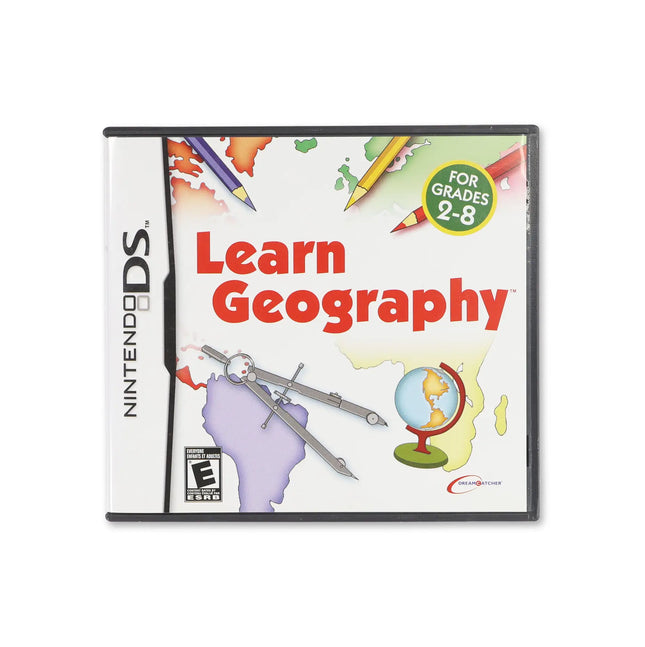 Learn Geography for Nintendo DS - Box front - Complete in box or box and game.