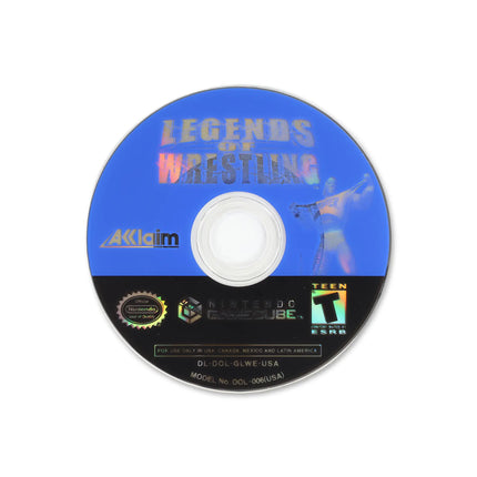 Legends of Wrestling for Nintendo GameCube - Disc front with label - Game only.