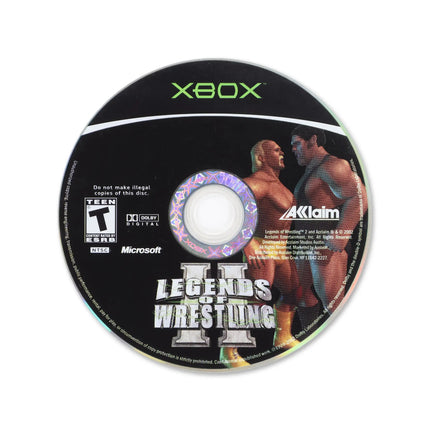 Legends of Wrestling II for Microsoft Xbox - Disc front with label - Game only.