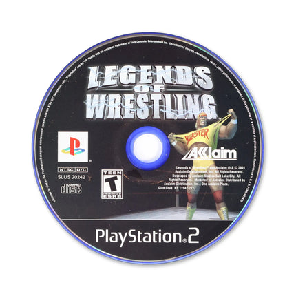 Legends of Wrestling for Sony PlayStation 2 - Disc front with label - Game only.