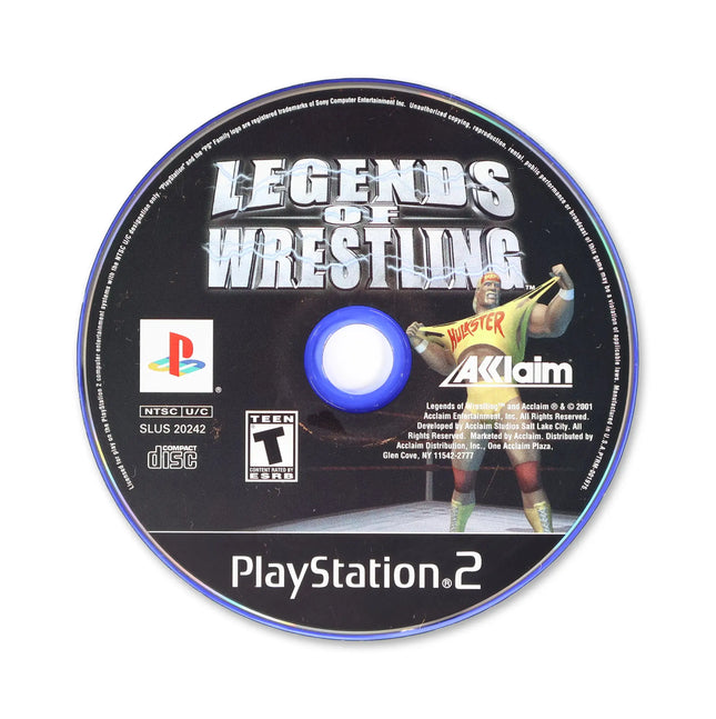 Legends of Wrestling for Sony PlayStation 2 - Disc front with label - Game only.