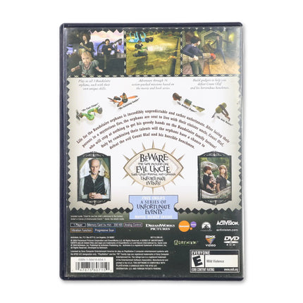 Lemony Snicket's A Series of Unfortunate Events for Sony PlayStation 2 - Case back cover - Product gallery.