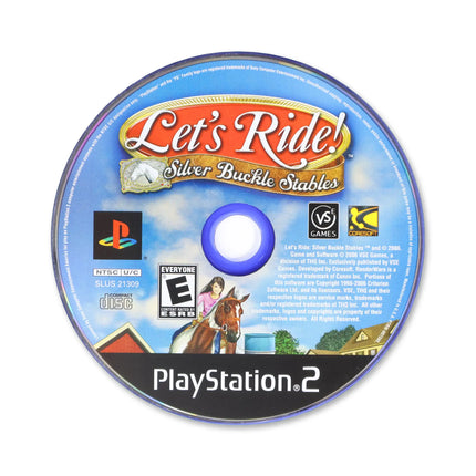 Let's Ride Silver Buckle Stables for Sony PlayStation 2 - Disc front with label - Game only.