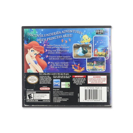 Little Mermaid Ariel's Undersea Adventure for Nintendo DS - Box back - Product gallery.