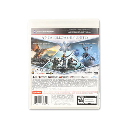 Lord Of The Rings: War In The North for PlayStation 3 - Box back - Product gallery.