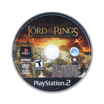 Lord of the Rings Return of the King for Sony PlayStation 2 - Disc front with label - Game only.