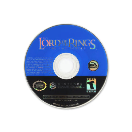 Lord of the Rings Two Towers for Nintendo GameCube - Disc front with label - Game only.
