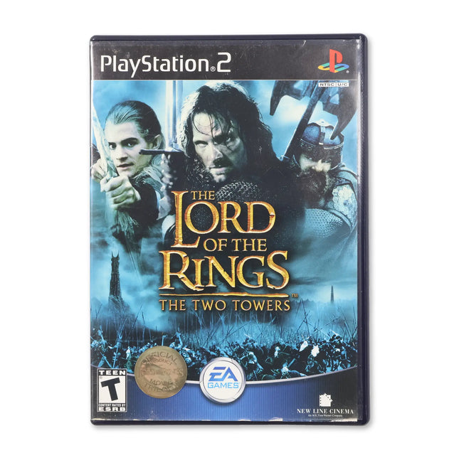 Lord of the Rings Two Towers for Sony PlayStation 2 - Case front cover - Complete in box or case and game.