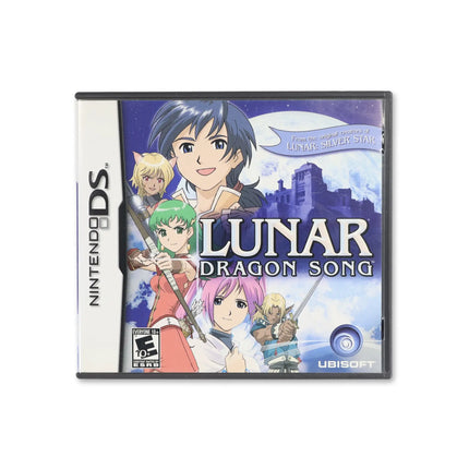 Lunar Dragon Song for Nintendo DS - Box front - Complete in box or box and game.