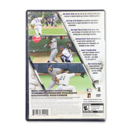 MLB 06 The Show for Sony PlayStation 2 - Case back cover - Product gallery.