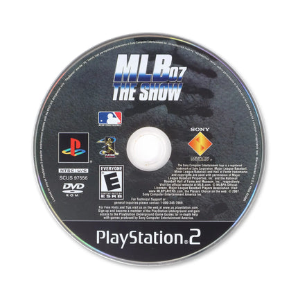 MLB 07 The Show for Sony PlayStation 2 - Disc front with label - Game only.