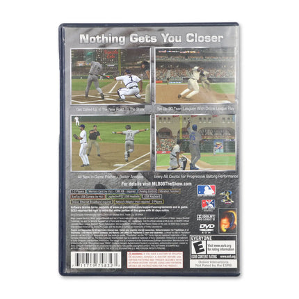MLB 08 The Show for Sony PlayStation 2 - Case back cover - Product gallery.