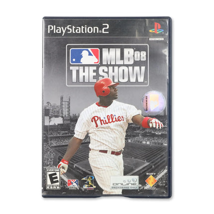 MLB 08 The Show for Sony PlayStation 2 - Case front cover - Complete in box or case and game.