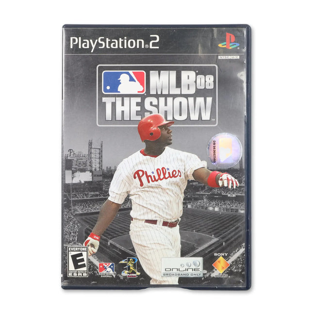 MLB 08 The Show for Sony PlayStation 2 - Case front cover - Complete in box or case and game.