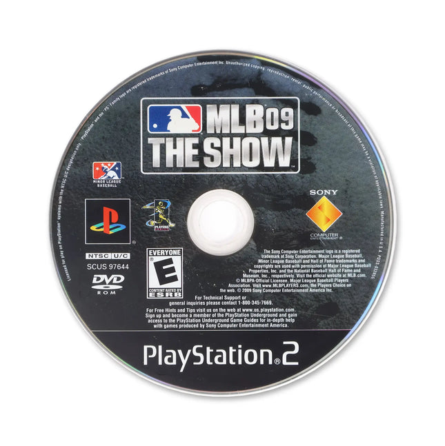 MLB 09: The Show for Sony PlayStation 2 - Disc front with label - Game only.