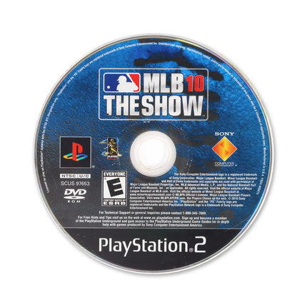 MLB 10 The Show for Sony PlayStation 2 - Disc front with label - Game only.