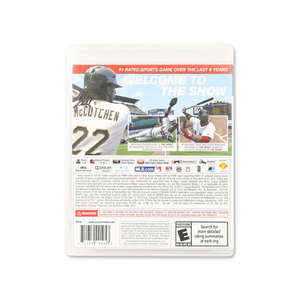 MLB 14: The Show for PlayStation 3 - Box back - Product gallery.