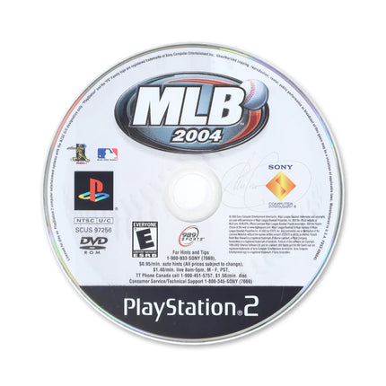 MLB 2004 for Sony PlayStation 2 - Disc front with label - Game only.