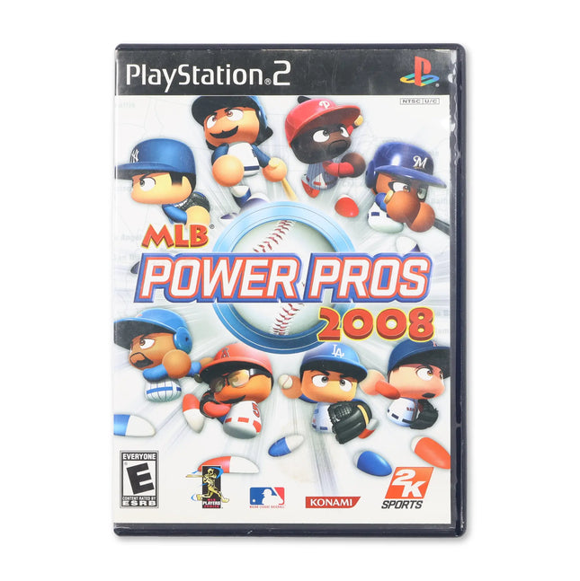 MLB Power Pros 2008 for Sony PlayStation 2 - Case front cover - Complete in box or case and game.
