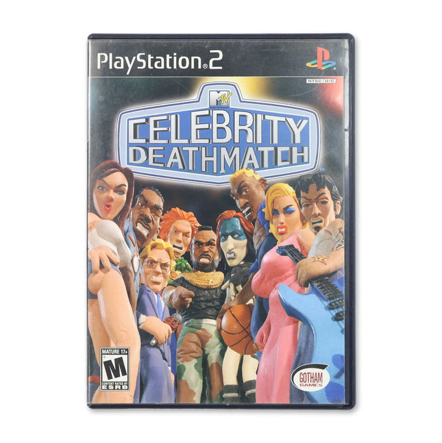 MTV Celebrity Deathmatch for Sony PlayStation 2 - Case front cover - Complete in box or case and game.