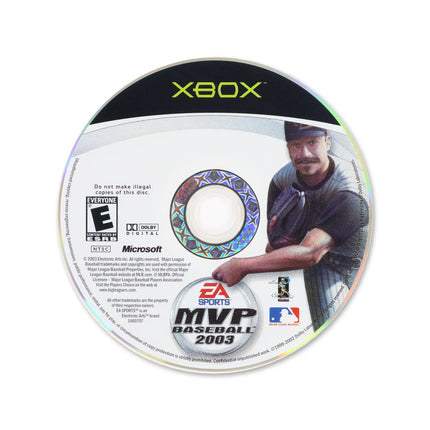 MVP Baseball 2003 for Microsoft Xbox - Disc front with label - Game only.