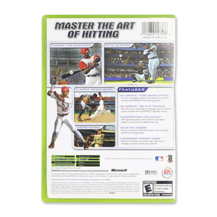 MVP Baseball 2004 for Microsoft Xbox - Case back cover - Product gallery.