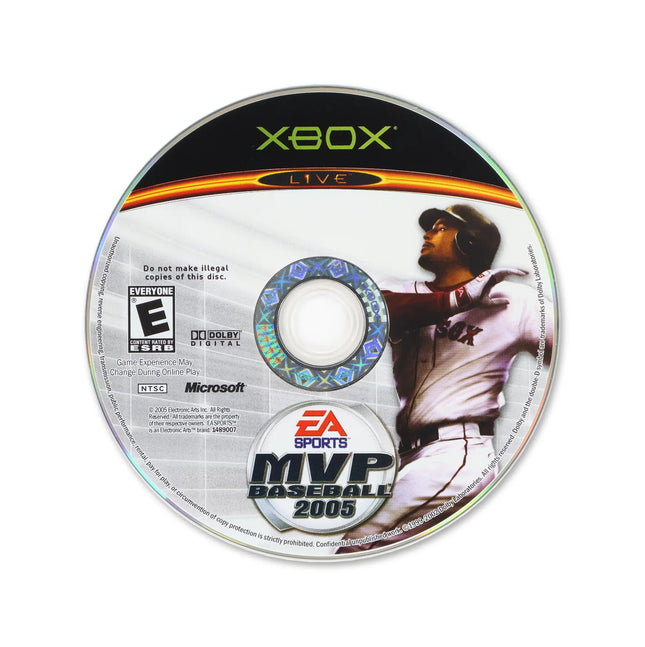 MVP Baseball 2005 for Microsoft Xbox - Disc front with label - Game only.