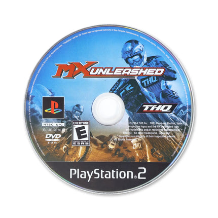 MX Unleashed for Sony PlayStation 2 - Disc front with label - Game only.