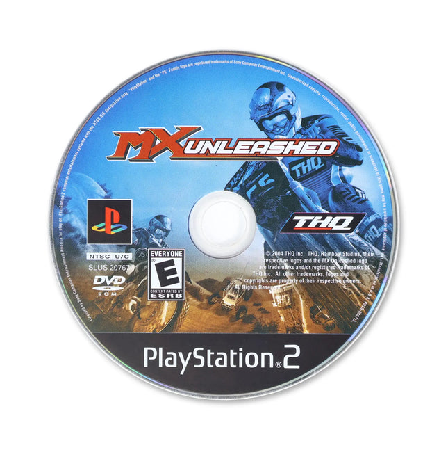 MX Unleashed for Sony PlayStation 2 - Disc front with label - Game only.