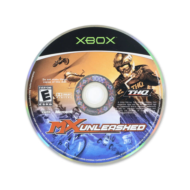 MX Unleashed for Microsoft Xbox - Disc front with label - Game only.