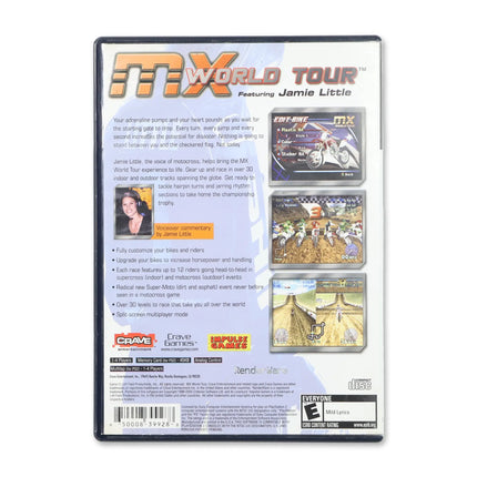 MX World Tour for Sony PlayStation 2 - Case back cover - Product gallery.