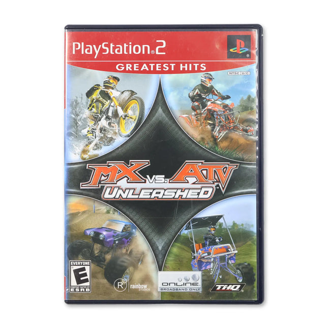 MX vs. ATV Unleashed [Greatest Hits] for Sony PlayStation 2 - Case front cover - Complete in box or case and game.