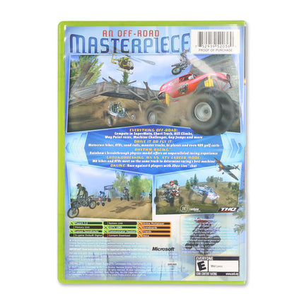 MX vs. ATV Unleashed for Microsoft Xbox - Case back cover - Product gallery.