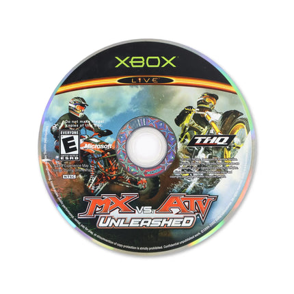 MX vs. ATV Unleashed for Microsoft Xbox - Disc front with label - Game only.