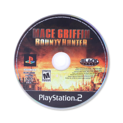 Mace Griffin Bounty Hunter for Sony PlayStation 2 - Disc front with label - Game only.