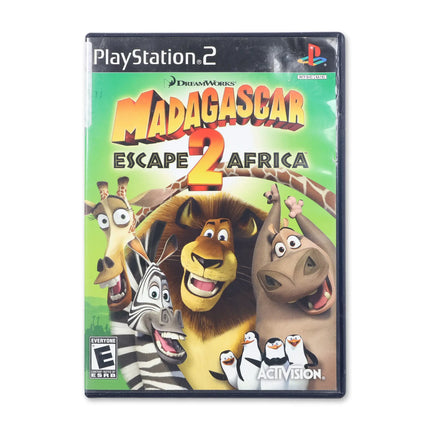 Madagascar Escape 2 Africa for Sony PlayStation 2 - Case front cover - Complete in box or case and game.