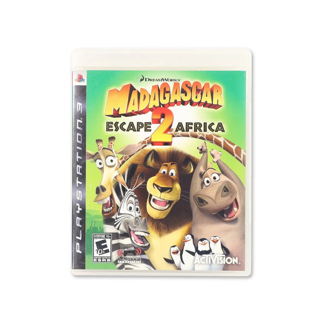 Madagascar Escape 2 Africa for PlayStation 3 - Box front - Complete in box or box and game.